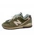 NEW BALANCE (ニューバランス) ローカットスニーカー グリーン サイズ:27cm：7000円
