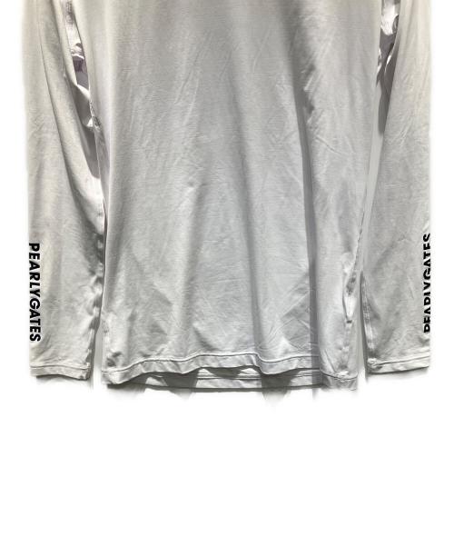 PEARLY GATES（パーリーゲイツ）PEARLY GATES (パーリーゲイツ) ゴルフウェア(トップス) 長袖カットソー ホワイト サイズ:6の古着・服飾アイテム