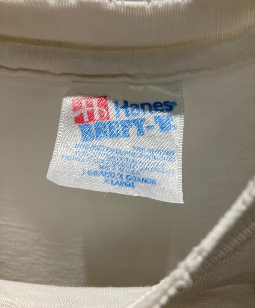 Hanes（ヘインズ）Hanes (ヘインズ) USA製 シングルステッチ 半袖カットソー ホワイト サイズ:XLの古着・服飾アイテム