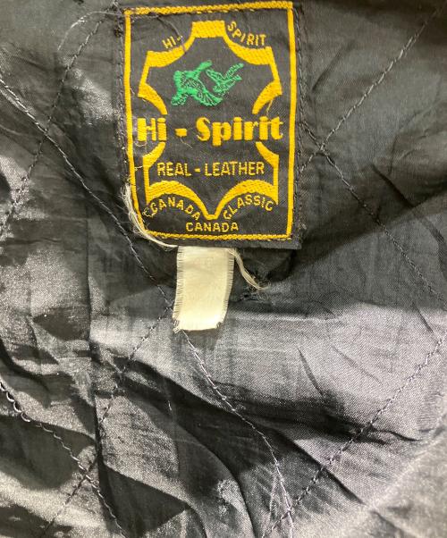 Hi-Spirit（ハイスピリット）Hi-Spirit (ハイスピリット) ダブルライダースジャケット ブラック サイズ:46の古着・服飾アイテム