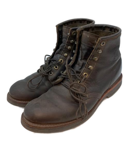 CHIPPEWA（チペワ）CHIPPEWA (チペワ) USA製 ワークブーツ ブラウン サイズ:10Dの古着・服飾アイテム
