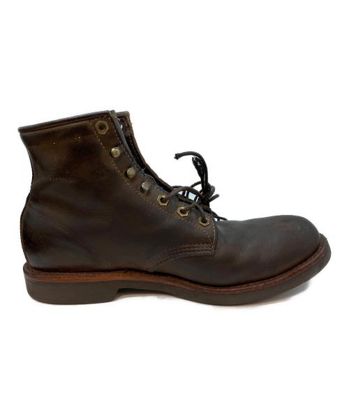 CHIPPEWA（チペワ）CHIPPEWA (チペワ) USA製 ワークブーツ ブラウン サイズ:10Dの古着・服飾アイテム