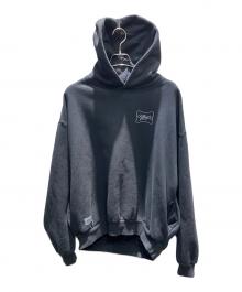 mine（マイン）の古着「USA製 CURSIVE SIGN ST HD 16oz プルオーバーパーカー」｜ブラック