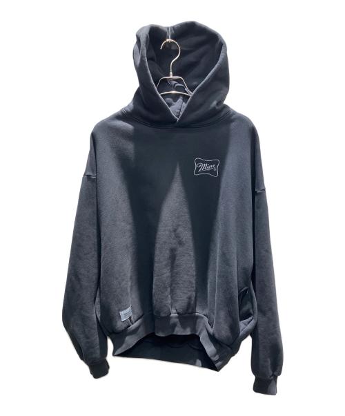 mine（マイン）mine (マイン) USA製 CURSIVE SIGN ST HD 16oz プルオーバーパーカー ブラック サイズ:3の古着・服飾アイテム