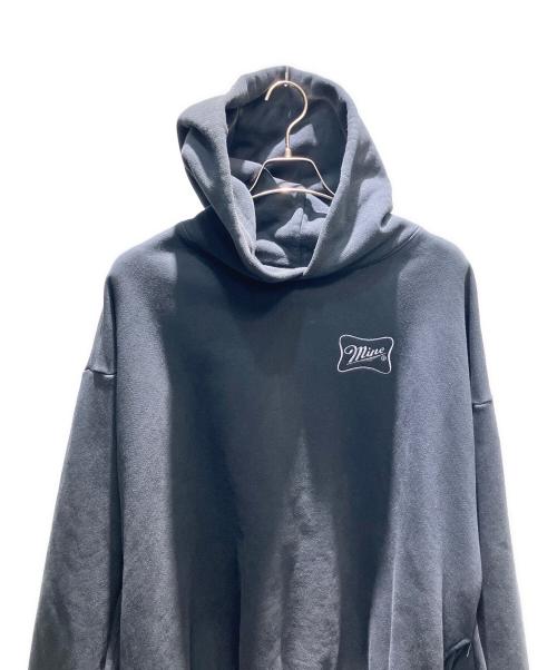 mine（マイン）mine (マイン) USA製 CURSIVE SIGN ST HD 16oz プルオーバーパーカー ブラック サイズ:3の古着・服飾アイテム