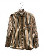 BURBERRY LONDON ENGLANDバーバリー ロンドン イングランド）の古着「チェックシャツ」｜ベージュ