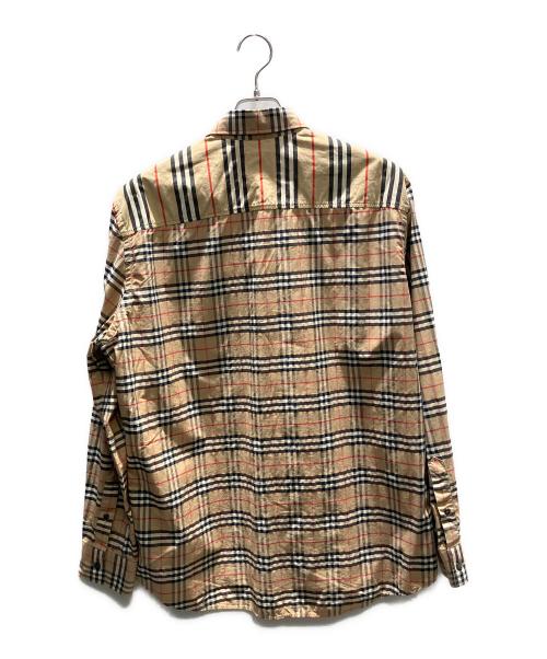 BURBERRY LONDON ENGLAND（バーバリー ロンドン イングランド）BURBERRY LONDON ENGLAND (バーバリー ロンドン イングランド) チェックシャツ ベージュ サイズ:L/Gの古着・服飾アイテム