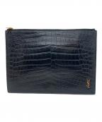 Saint Laurent Parisサンローランパリ）の古着「0919 クラッチバッグ」｜ブラック