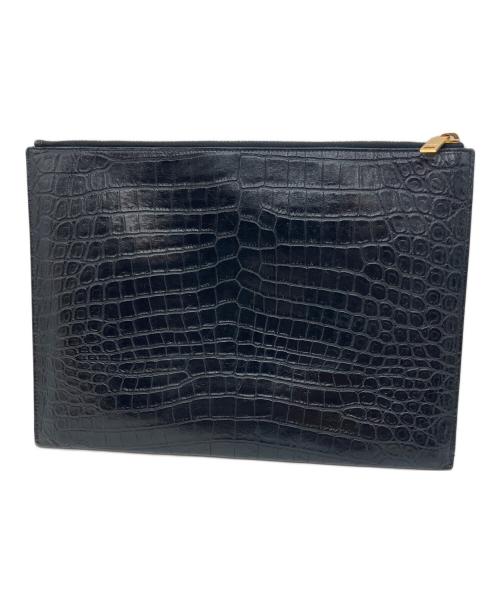 Saint Laurent Paris（サンローランパリ）Saint Laurent Paris (サンローランパリ) 0919 クラッチバッグ ブラックの古着・服飾アイテム