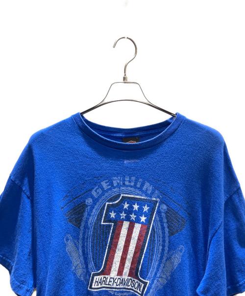 HARLEY-DAVIDSON（ハーレーダビッドソン）HARLEY-DAVIDSON (ハーレーダビッドソン) USA製 半袖カットソー ブルー サイズ:XLの古着・服飾アイテム