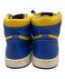 中古・古着 NIKE (ナイキ) WMNS AIR JORDAN 1 RETRO ハイカットスニーカー ブルー×イエロー サイズ:25cm：9000円