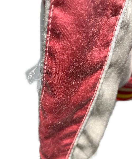 HOUSTON（ヒューストン）HOUSTON (ヒューストン) 刺繍リバーシブルスカジャン スカジャン ブラック×ピンク サイズ:Lの古着・服飾アイテム