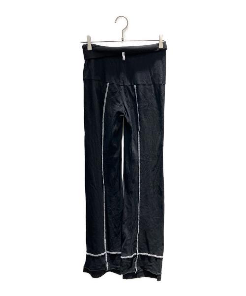 THERED THREAD（ザ・レッド・スレッド）THERED THREAD (ザ・レッド・スレッド) cutout slit pants パンツ ブラック サイズ:Freeの古着・服飾アイテム