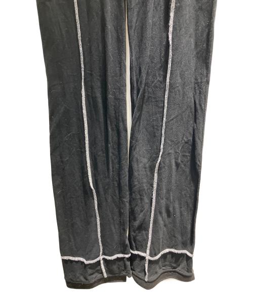 THERED THREAD（ザ・レッド・スレッド）THERED THREAD (ザ・レッド・スレッド) cutout slit pants パンツ ブラック サイズ:Freeの古着・服飾アイテム