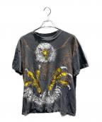 不明フメイ）の古着「白頭鷲 プリントTシャツ」｜グレー