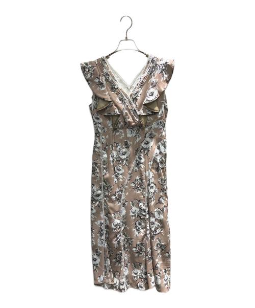 HER LIP TO（ハーリップトゥ）HER LIP TO (ハーリップトゥ) English Rose Garden Dress ノースリーブ・キャミソールワンピース ブラウン サイズ:Sの古着・服飾アイテム