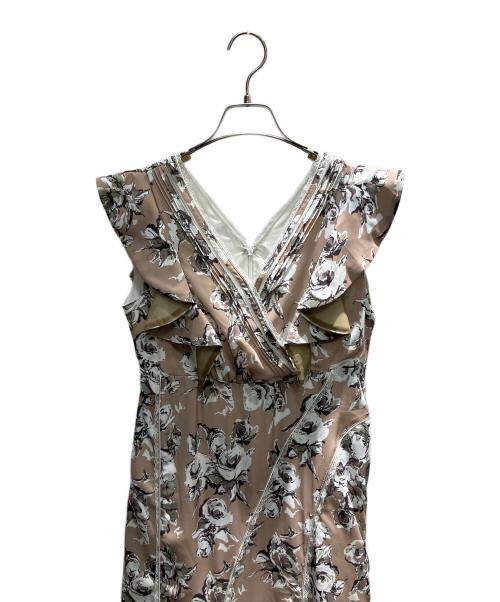 HER LIP TO（ハーリップトゥ）HER LIP TO (ハーリップトゥ) English Rose Garden Dress ノースリーブ・キャミソールワンピース ブラウン サイズ:Sの古着・服飾アイテム