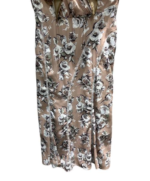 HER LIP TO（ハーリップトゥ）HER LIP TO (ハーリップトゥ) English Rose Garden Dress ノースリーブ・キャミソールワンピース ブラウン サイズ:Sの古着・服飾アイテム