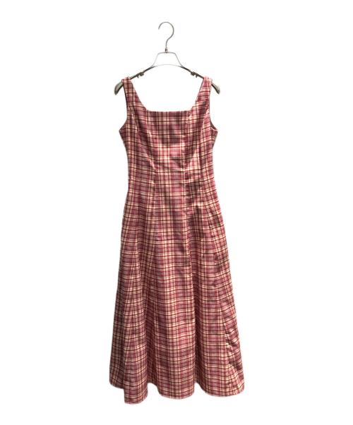 HER LIP TO（ハーリップトゥ）HER LIP TO (ハーリップトゥ) Paddington Long Dress ノースリーブ・キャミソールワンピース レッド サイズ:Sの古着・服飾アイテム
