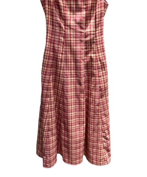HER LIP TO（ハーリップトゥ）HER LIP TO (ハーリップトゥ) Paddington Long Dress ノースリーブ・キャミソールワンピース レッド サイズ:Sの古着・服飾アイテム
