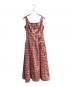 HER LIP TO（ハーリップトゥ）の古着「Paddington Long Dress ノースリーブ・キャミソールワンピース」｜レッド