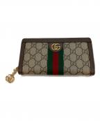 GUCCIグッチ）の古着「GGジップアラウンドウォレット 525040 長財布」