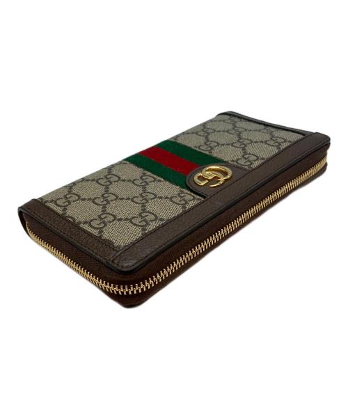 GUCCI（グッチ）GUCCI (グッチ) GGジップアラウンドウォレット 525040 長財布の古着・服飾アイテム