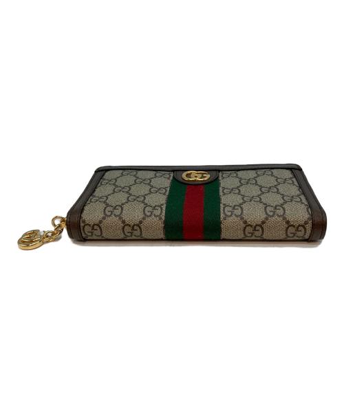 GUCCI（グッチ）GUCCI (グッチ) GGジップアラウンドウォレット 525040 長財布の古着・服飾アイテム