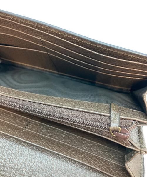 GUCCI（グッチ）GUCCI (グッチ) OPHIDIA GG コンチネンタルウォレット 525040 長財布 ブラウンの古着・服飾アイテム