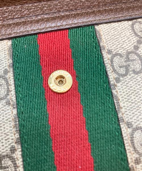 GUCCI（グッチ）GUCCI (グッチ) OPHIDIA GG コンチネンタルウォレット 525040 長財布 ブラウンの古着・服飾アイテム