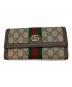 GUCCI（グッチ）の古着「OPHIDIA GG コンチネンタルウォレット 525040 長財布」｜ブラウン