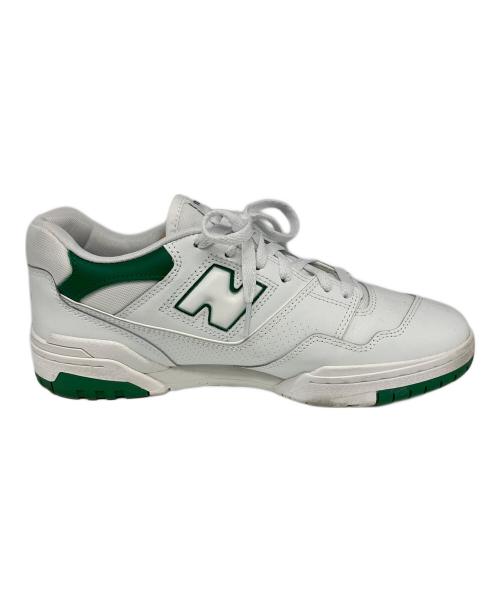NEW BALANCE（ニューバランス）NEW BALANCE (ニューバランス) ローカットスニーカー ホワイト×グリーン サイズ:28cmの古着・服飾アイテム