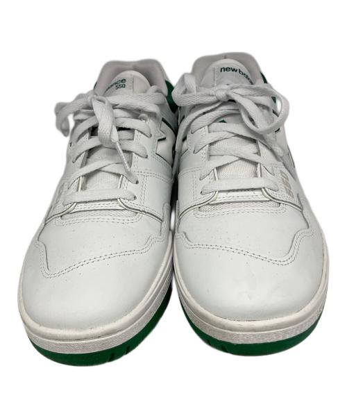 NEW BALANCE（ニューバランス）NEW BALANCE (ニューバランス) ローカットスニーカー ホワイト×グリーン サイズ:28cmの古着・服飾アイテム