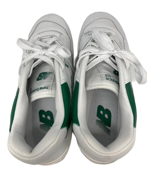 NEW BALANCE（ニューバランス）NEW BALANCE (ニューバランス) ローカットスニーカー ホワイト×グリーン サイズ:28cmの古着・服飾アイテム