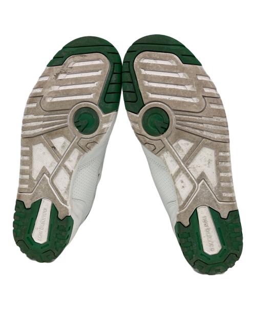 NEW BALANCE（ニューバランス）NEW BALANCE (ニューバランス) ローカットスニーカー ホワイト×グリーン サイズ:28cmの古着・服飾アイテム