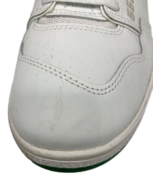 NEW BALANCE（ニューバランス）NEW BALANCE (ニューバランス) ローカットスニーカー ホワイト×グリーン サイズ:28cmの古着・服飾アイテム