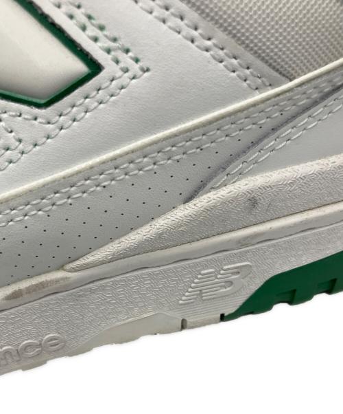 NEW BALANCE（ニューバランス）NEW BALANCE (ニューバランス) ローカットスニーカー ホワイト×グリーン サイズ:28cmの古着・服飾アイテム