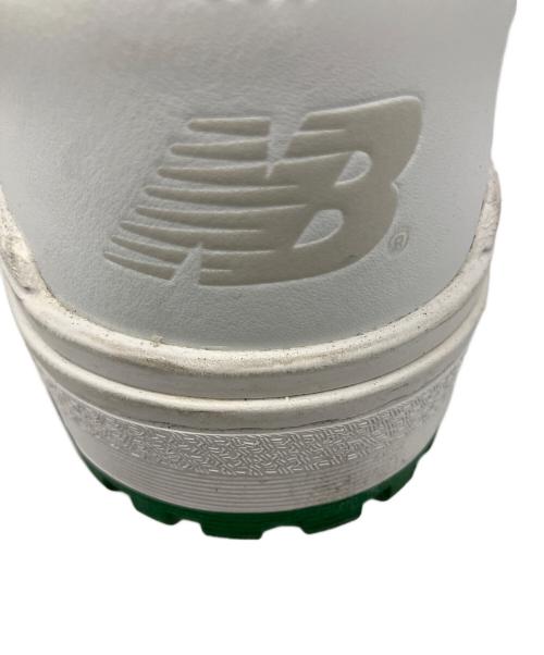 NEW BALANCE（ニューバランス）NEW BALANCE (ニューバランス) ローカットスニーカー ホワイト×グリーン サイズ:28cmの古着・服飾アイテム