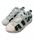 NIKEナイキ）の古着「Air More Uptempo Low ローカットスニーカー」｜ホワイト×グリーン