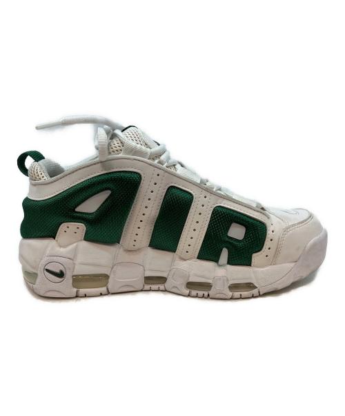 NIKE（ナイキ）NIKE (ナイキ) Air More Uptempo Low ローカットスニーカー ホワイト×グリーン サイズ:24cmの古着・服飾アイテム