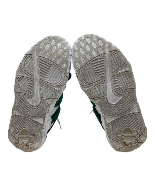 NIKE（ナイキ）NIKE (ナイキ) Air More Uptempo Low ローカットスニーカー ホワイト×グリーン サイズ:24cmの古着・服飾アイテム