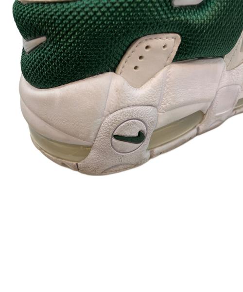 NIKE（ナイキ）NIKE (ナイキ) Air More Uptempo Low ローカットスニーカー ホワイト×グリーン サイズ:24cmの古着・服飾アイテム