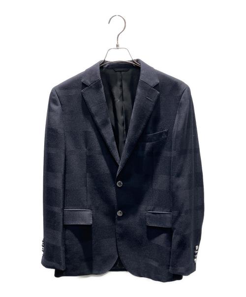 BLACK LABEL CRESTBRIDGE（ブラックレーベル クレストブリッジ）BLACK LABEL CRESTBRIDGE (ブラックレーベル クレストブリッジ) MIYUKIKEORI (ミユキケオリ) スーツジャケット ブラック サイズ:Lの古着・服飾アイテム