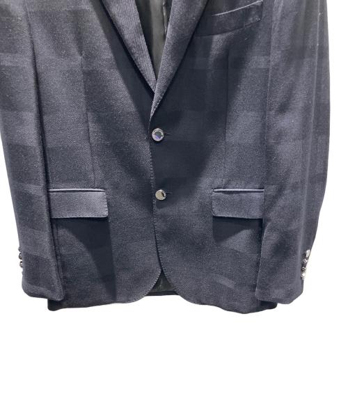 BLACK LABEL CRESTBRIDGE（ブラックレーベル クレストブリッジ）BLACK LABEL CRESTBRIDGE (ブラックレーベル クレストブリッジ) MIYUKIKEORI (ミユキケオリ) スーツジャケット ブラック サイズ:Lの古着・服飾アイテム