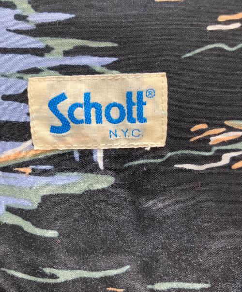 Schott（ショット）Schott (ショット) アロハ 半袖ワンピース ブラック サイズ:Freeの古着・服飾アイテム