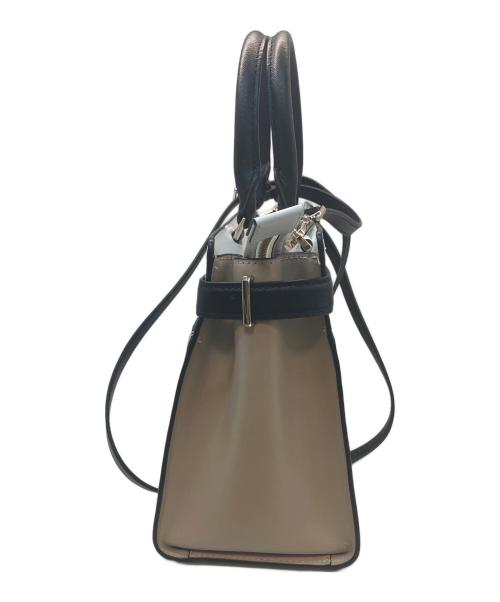 Kate Spade（ケイトスペード）Kate Spade (ケイトスペード) 2wayハンドバッグ ホワイト×ベージュの古着・服飾アイテム