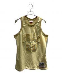 MITCHELL & NESS（ミッチェルアンドネス）の古着「NBA BULLS ゲームタンクトップ」｜イエロー