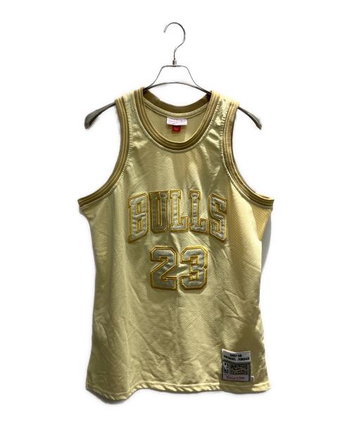 MITCHELL & NESS（ミッチェルアンドネス）MITCHELL & NESS (ミッチェルアンドネス) NBA BULLS ゲームタンクトップ イエロー サイズ:Lの古着・服飾アイテム
