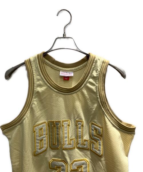 MITCHELL & NESS（ミッチェルアンドネス）MITCHELL & NESS (ミッチェルアンドネス) NBA BULLS ゲームタンクトップ イエロー サイズ:Lの古着・服飾アイテム