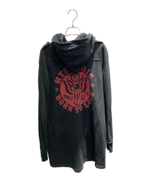 Hysteric Glamour（ヒステリックグラマー）Hysteric Glamour (ヒステリックグラマー) ラメ ジップパーカー ブラック サイズ:Freeの古着・服飾アイテム